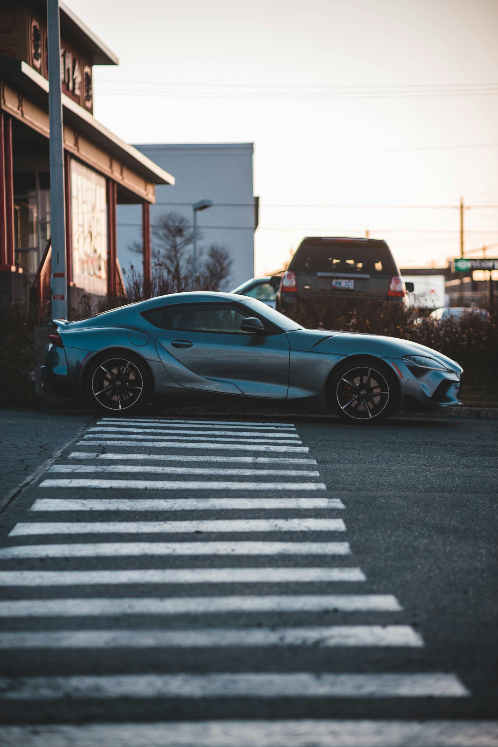 Toyota GR Supra argentée
